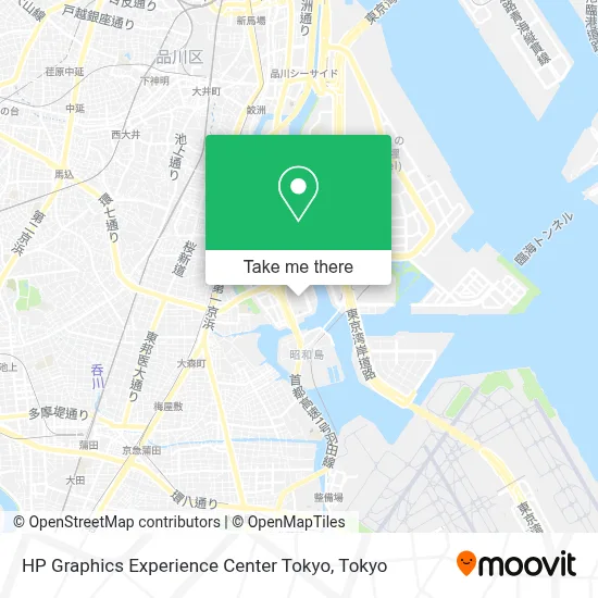 HP Graphics Experience Center Tokyo map