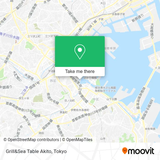Grill&Sea Table Akito map