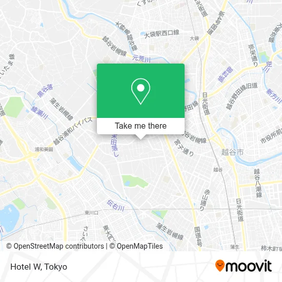 Hotel W map