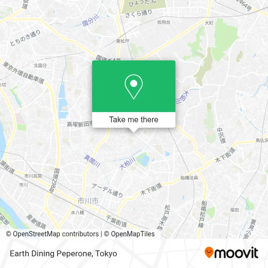 Earth Dining Peperone map