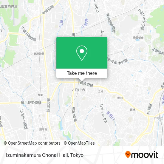 Izuminakamura Chonai Hall map
