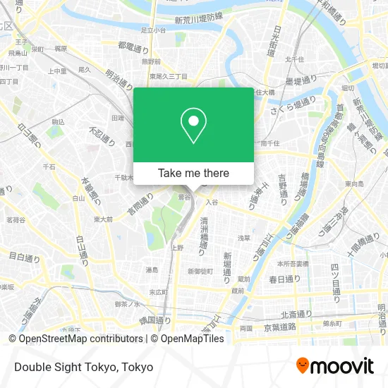 Double Sight Tokyo map