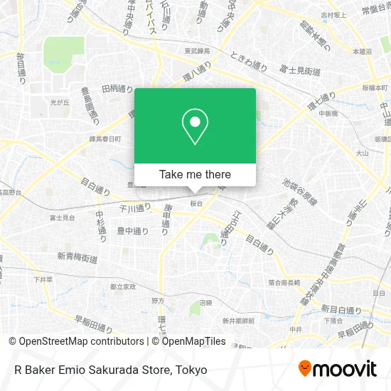 R Baker Emio Sakurada Store map