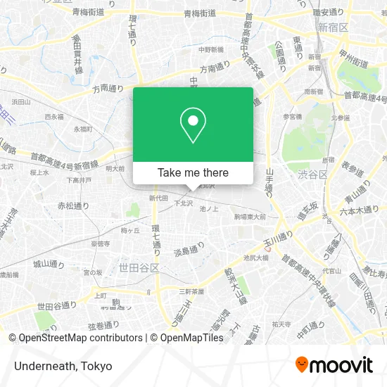 Underneath map