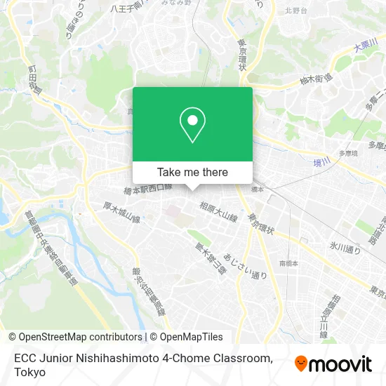 ECC Junior Nishihashimoto 4-Chome Classroom map