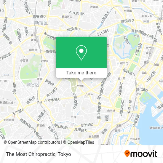 The Most Chiropractic map