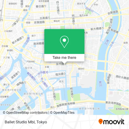 Ballet Studio Mbl map