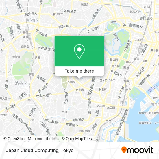 Japan Cloud Computing map