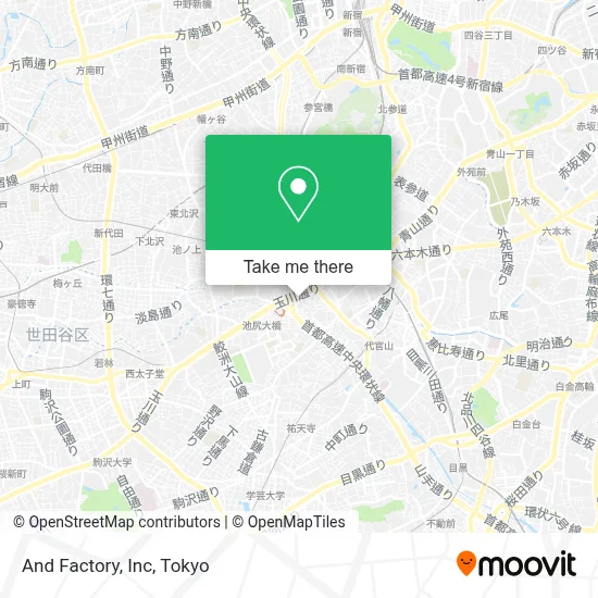 And Factory, Inc map