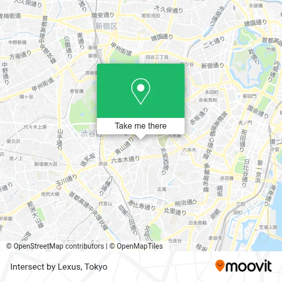 Intersect by Lexus map