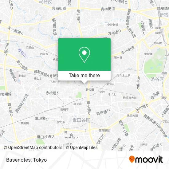 Basenotes map