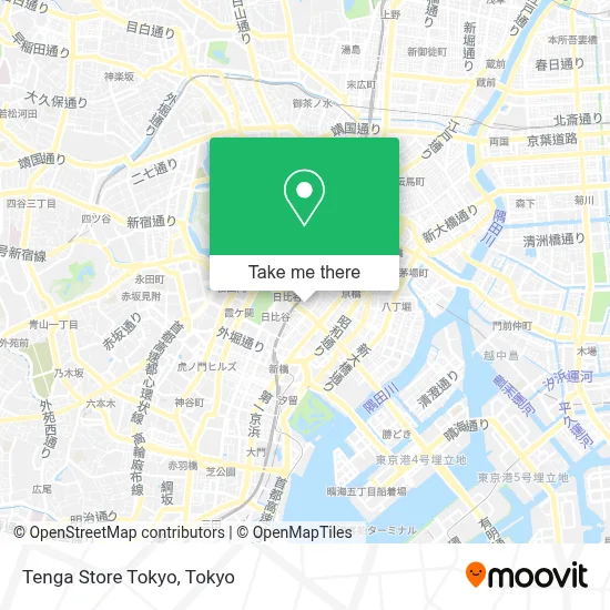 Tenga Store Tokyo map