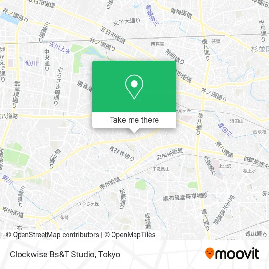 Clockwise Bs&T Studio map