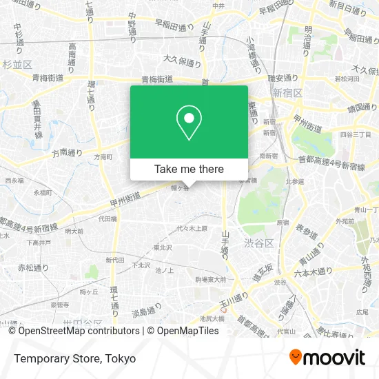 Temporary Store map