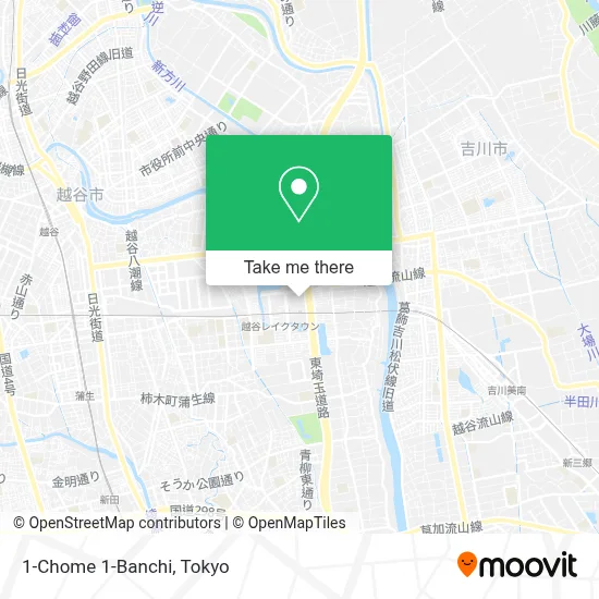 1-Chome 1-Banchi map