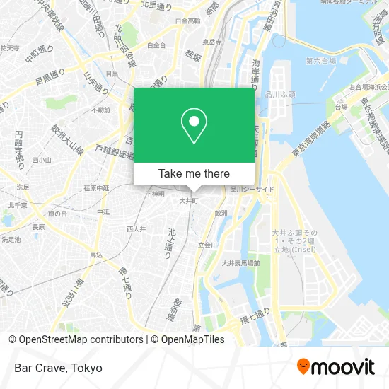 Bar Crave map