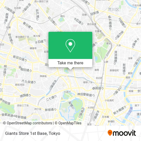 Giants Store 1st Base map