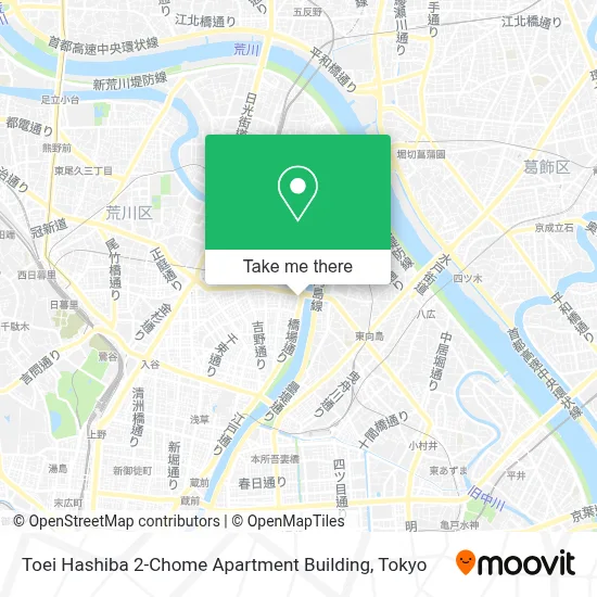 Toei Hashiba 2-Chome Apartment Building map