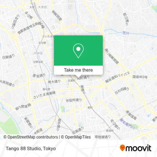 Tango 88 Studio map