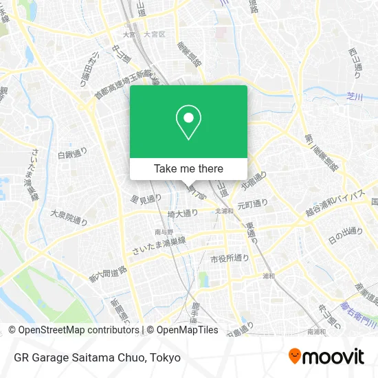 GR Garage Saitama Chuo map