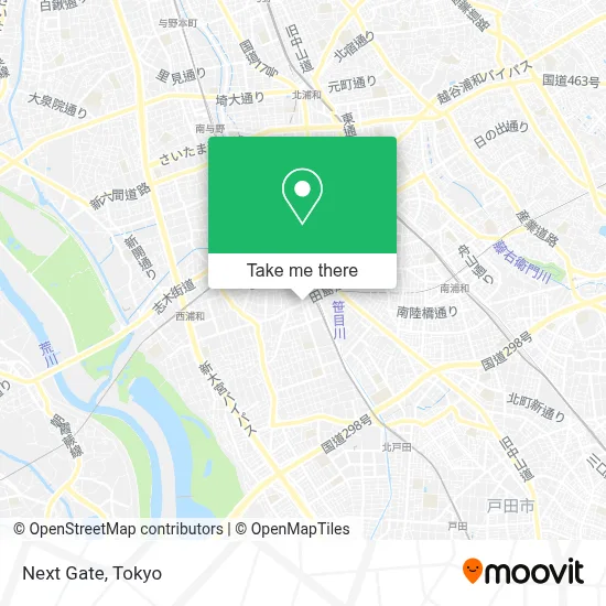 Next Gate map