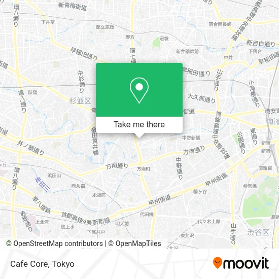 Cafe Core map