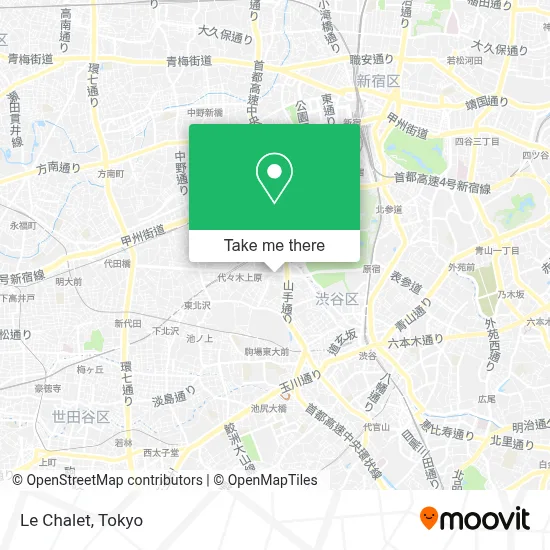 Le Chalet map