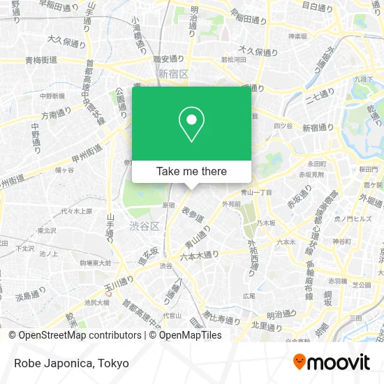 Robe Japonica map