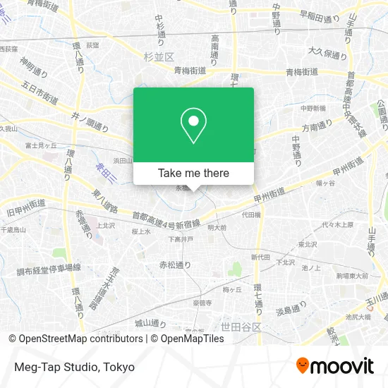 Meg-Tap Studio map