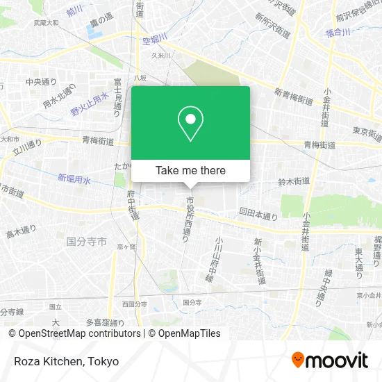 Roza Kitchen map