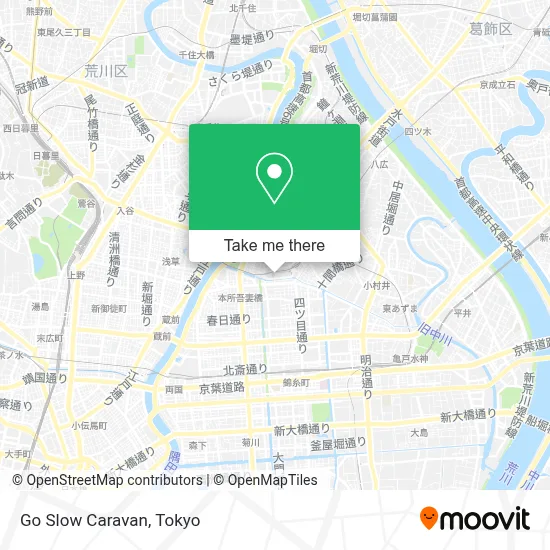 Go Slow Caravan map
