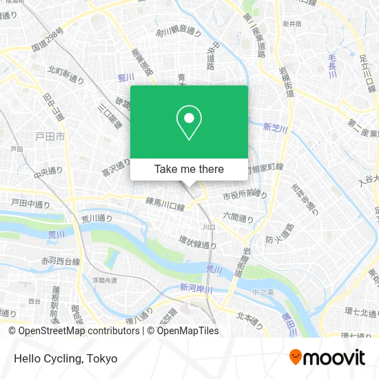 Hello Cycling map