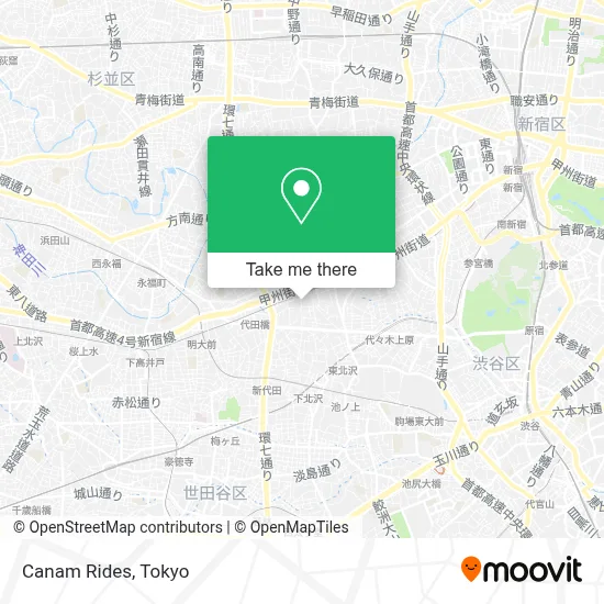 Canam Rides map