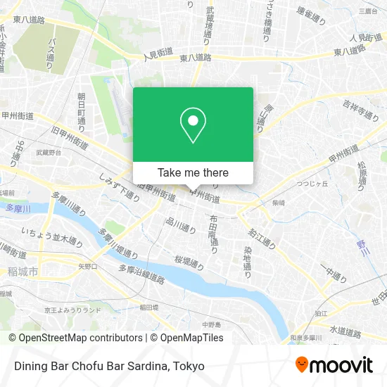 Dining Bar Chofu Bar Sardina map