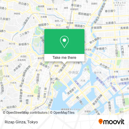Rizap Ginza map