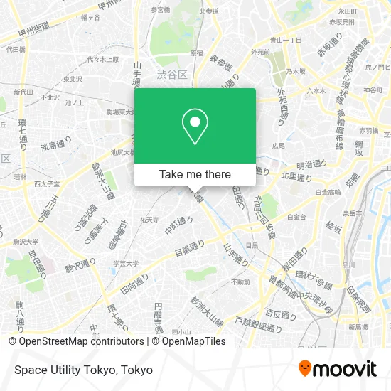Space Utility Tokyo map