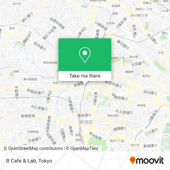B Cafe & Lab map