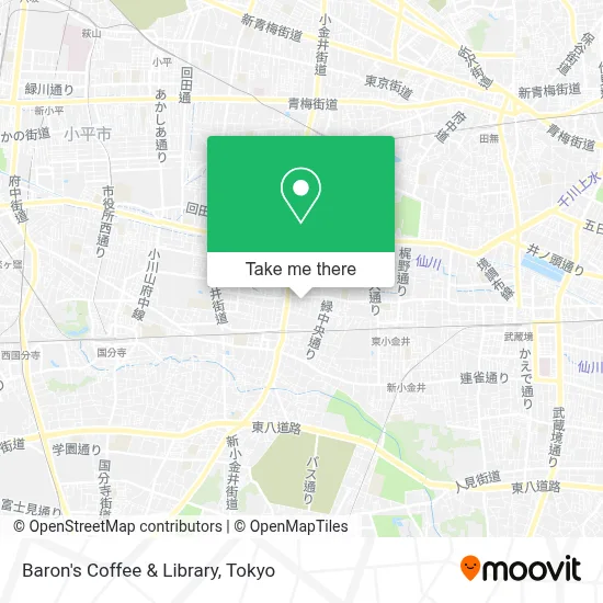 Baron's Coffee & Library map