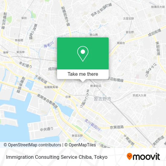 Immigration Consulting Service Chiba map