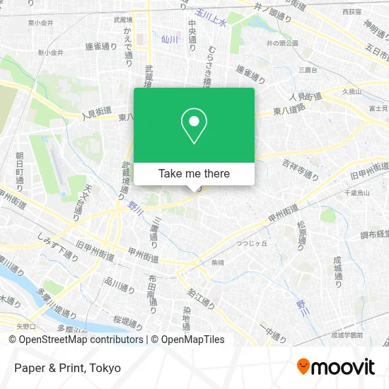 Paper & Print map