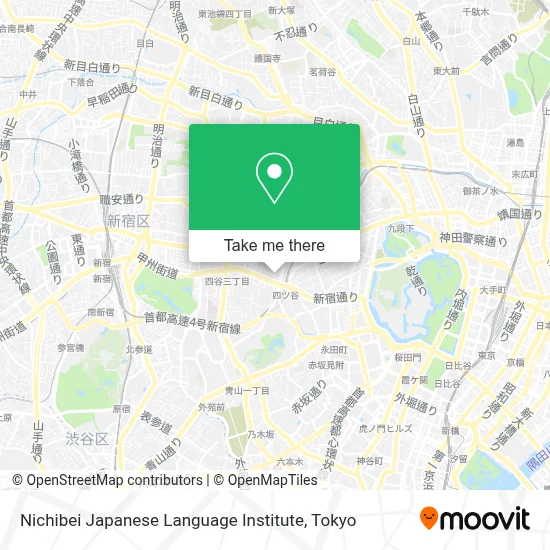 Nichibei Japanese Language Institute map