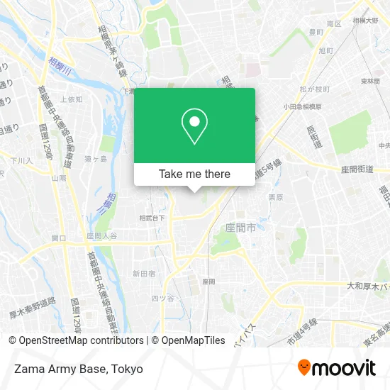 Zama Army Base map