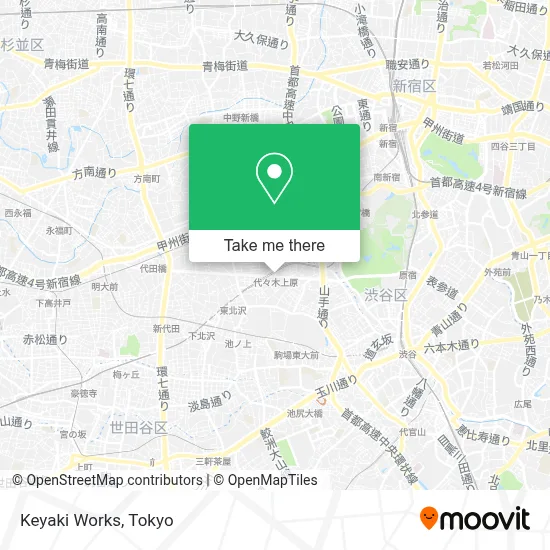 Keyaki Works map