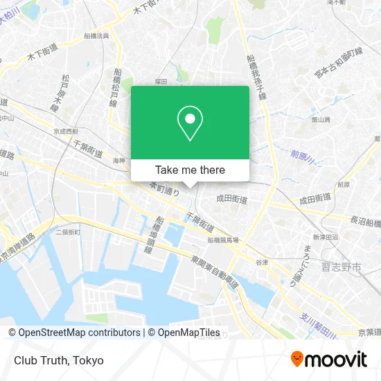 Club Truth map