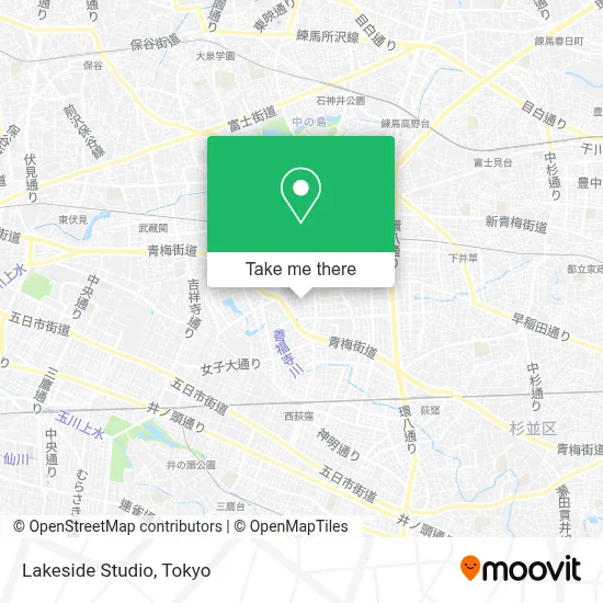 Lakeside Studio map