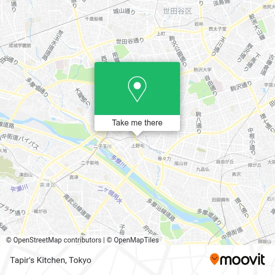 Tapir's Kitchen map