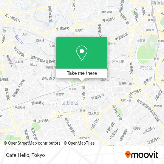 Cafe Hello map