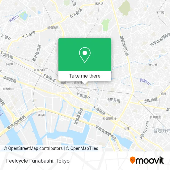 Feelcycle Funabashi map