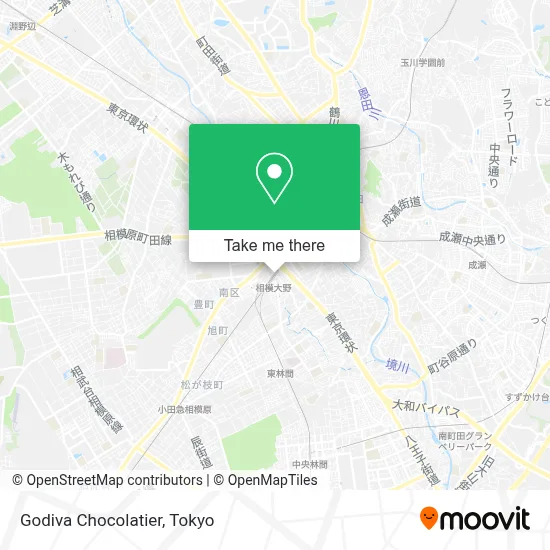 Godiva Chocolatier map