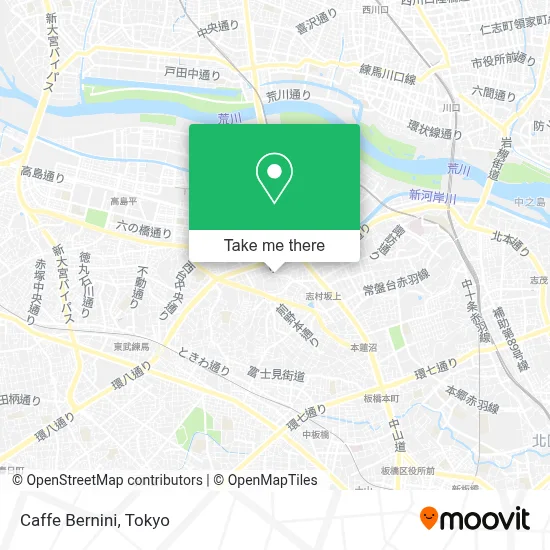 Caffe Bernini map